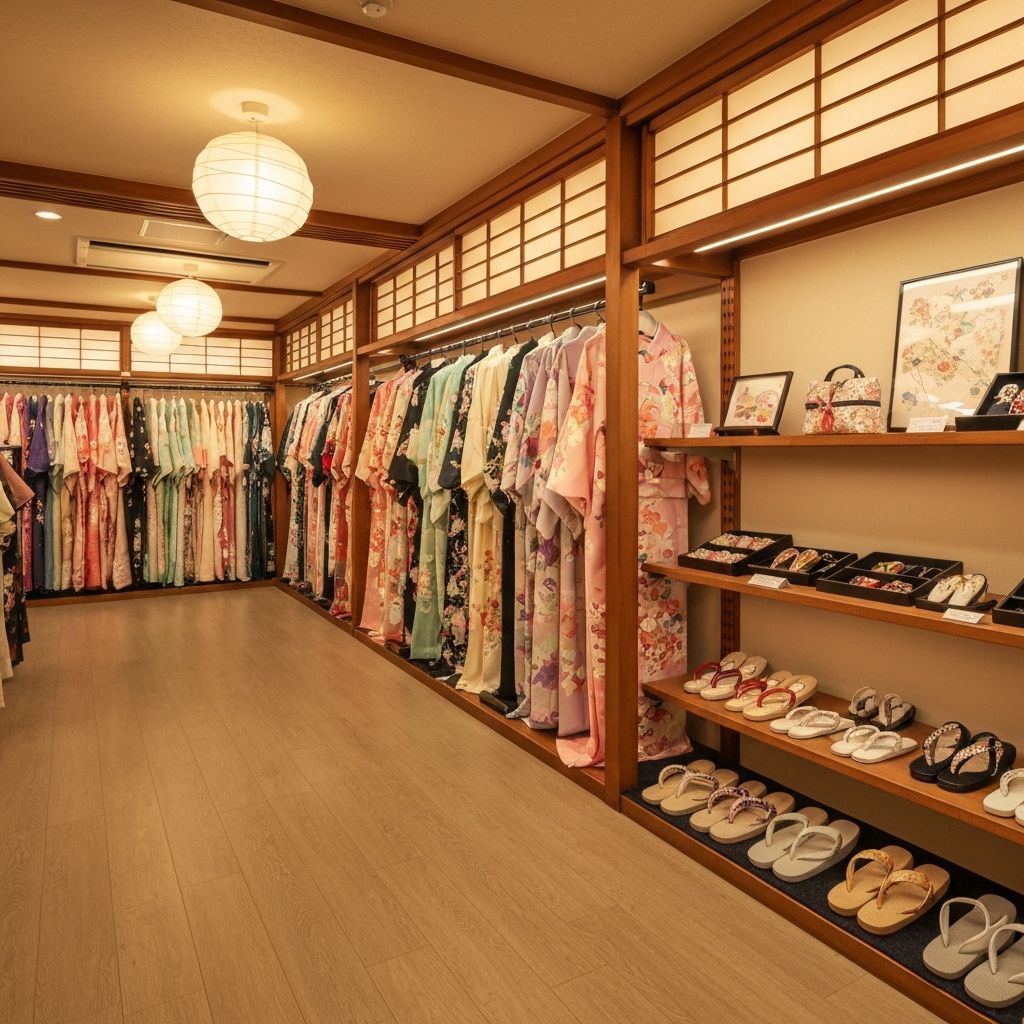 Ticktoc Kimono Rental shop interior
